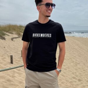 T-shirt Preta Bikkembergs