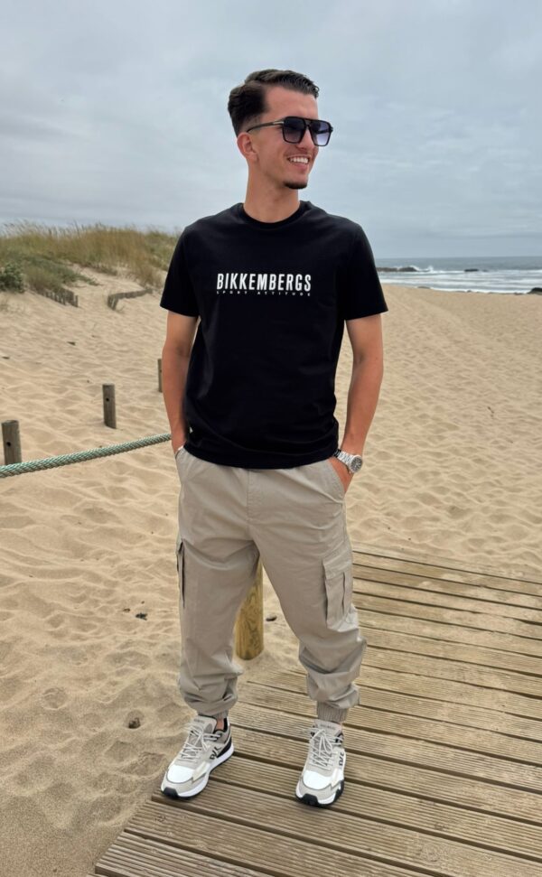 T-shirt Preta Bikkembergs - Image 2