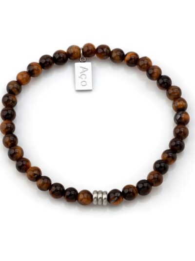 Pulseira Aço Pedras Camel