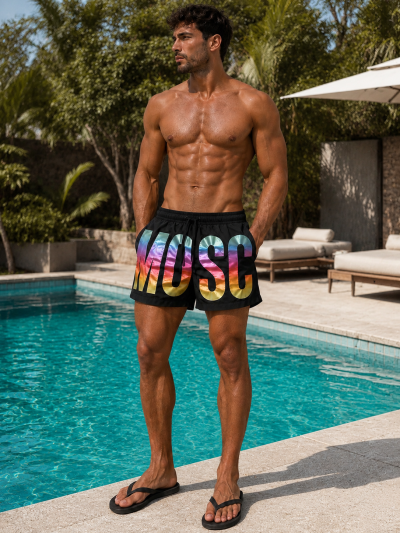 Calção Praia Black Moschino