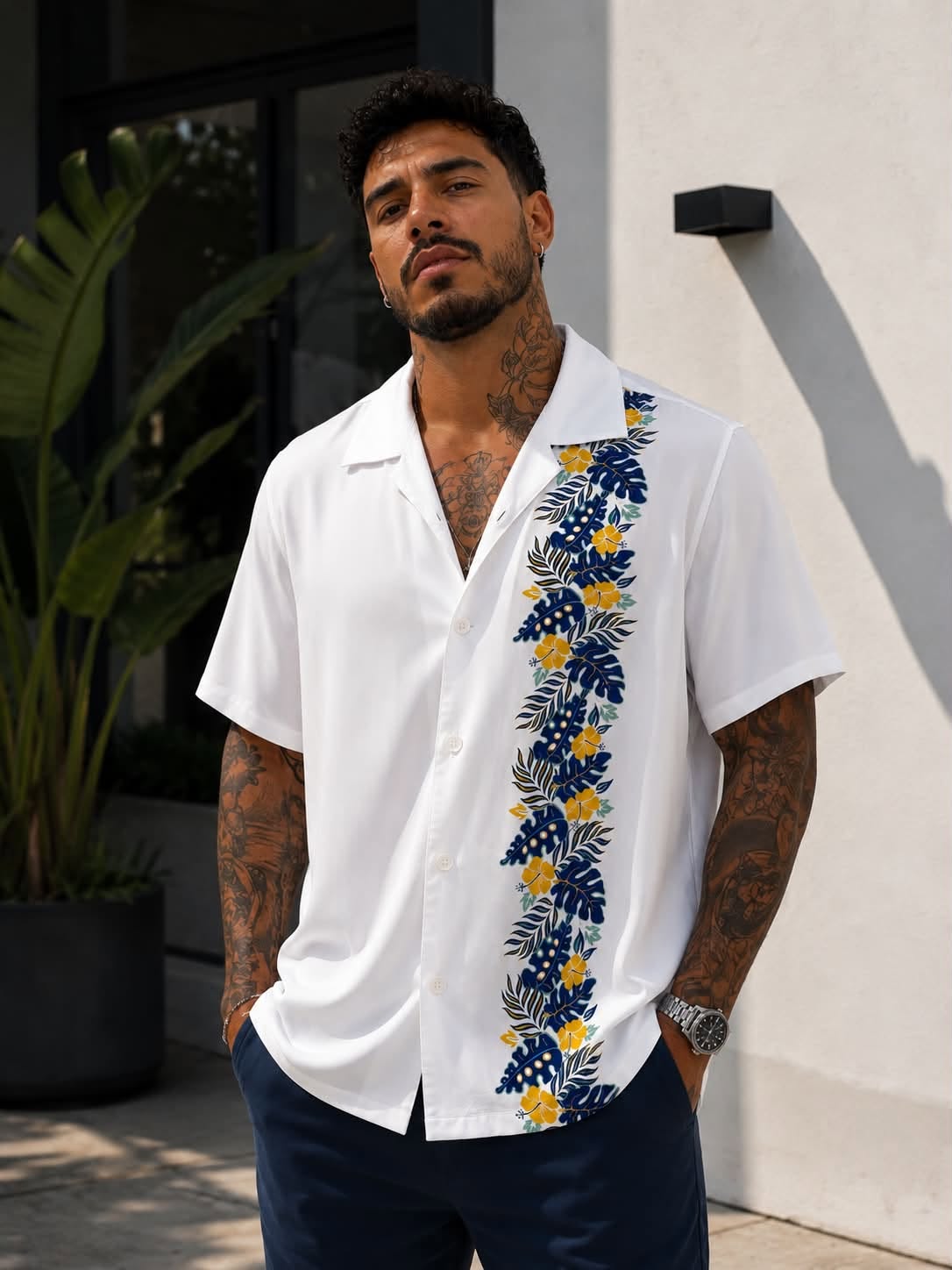 Camisa estampa Bikkembergs