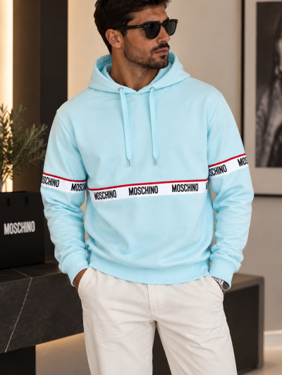 Camisola azul bebé logo Moschino