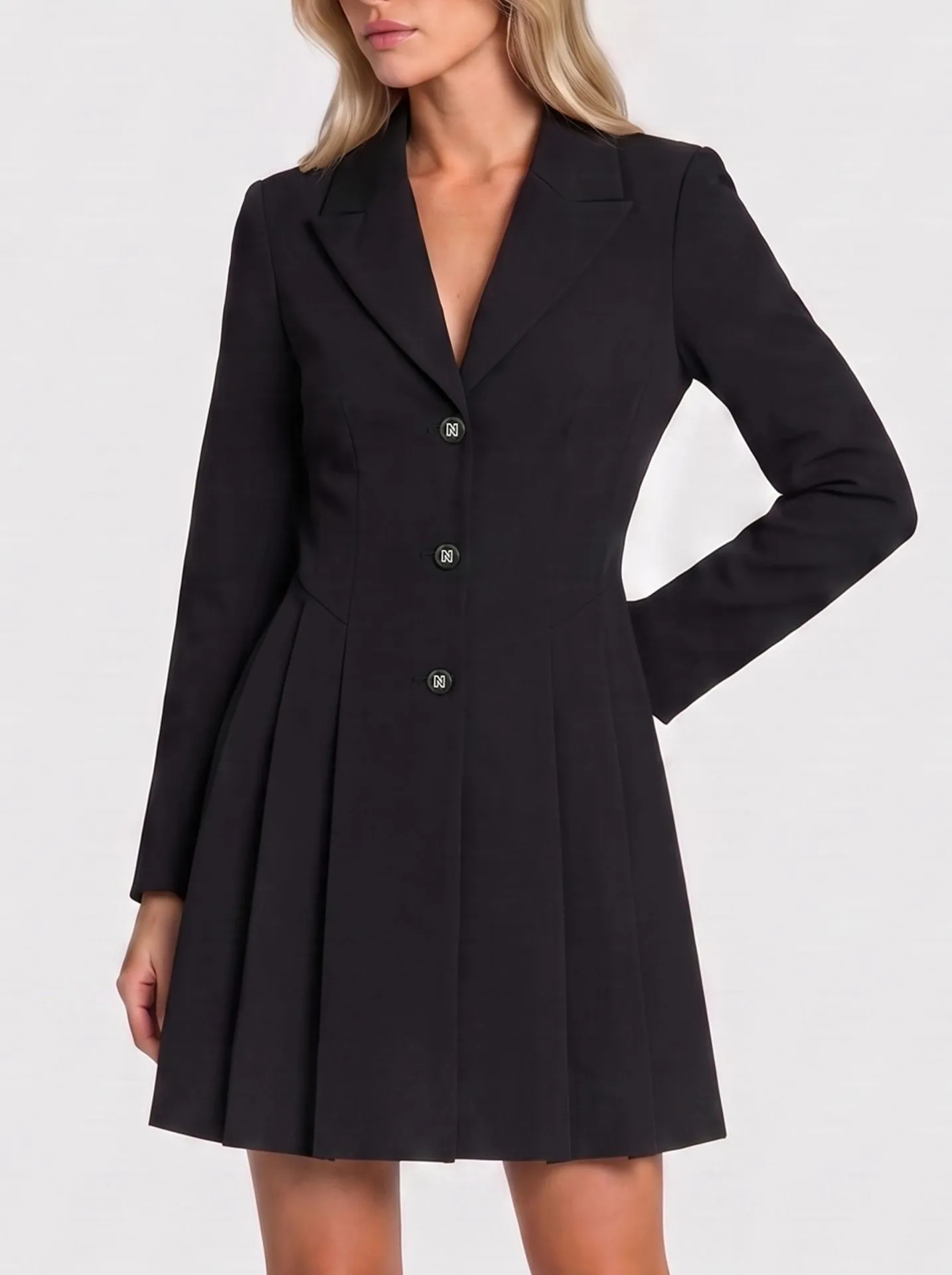 Vestido blazer preto Nikkie - Image 2
