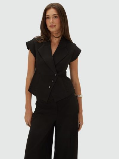 Top fitted preto Josh V