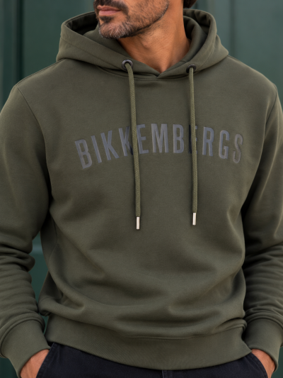 Camisola capuz verde Bikkembergs