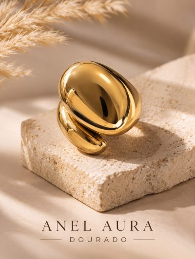 Anel Aura dourado Norbest