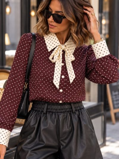 Blusa Amélie bolinhas Norbest