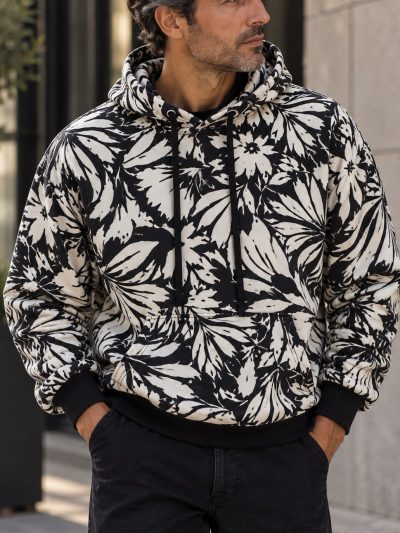 Camisola capuz floral Gianni Lupo