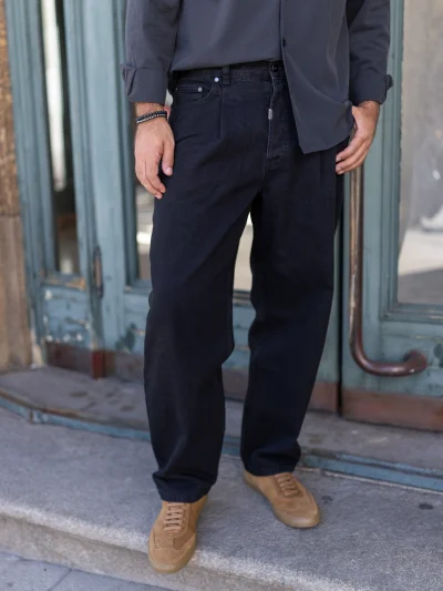 Denim Balloon Preta Zolf