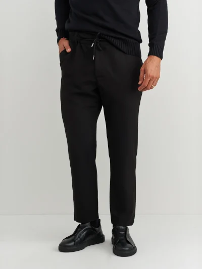 Calça de Cordão Preta Zolf